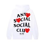Anti Social Social Club x CDG White Hoodie