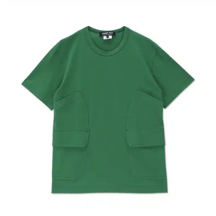 CDG-Curved-Patch-Pocket-T-Shirt.webp CDG Patch Curved Pocket T-Shirt - Image 1