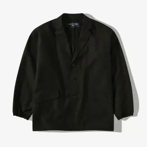 CDG Homme Men’s Wool Herringbone Black Jacket