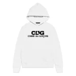 Comme des Garcons Printed Logo Hooded Pullover