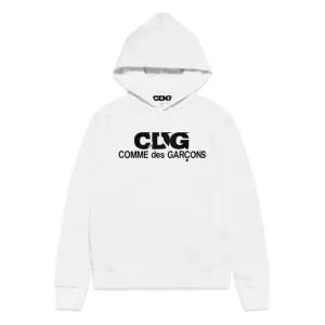 Comme des Garcons Printed Logo Hooded Pullover