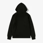 Comme Des Garcons Logo Monochrome Black Hoodie - Image 3