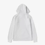 Comme Des Garcons Logo Monochrome White Hoodie - Image 2