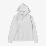 Comme Des Garcons Logo Monochrome White Hoodie