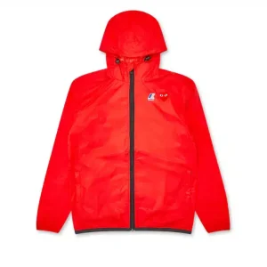 CDG Play K-Way Zip Red Jacket