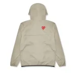 CDG X K-Way Half Zip Beige Jacket - Image 2