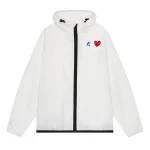 CDG K-WAY PLAY White Jacket Full Zip