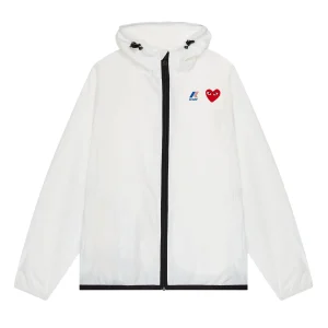 CDG K-WAY PLAY White Jacket Full Zip