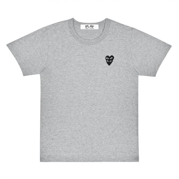 PLAY BASIC GREY BLACK FAMILY HEART T-SHIRT PLAY BASIC GREY BLACK FAMILY HEART T-SHIRT