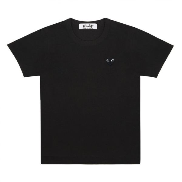 PLAY BASIC BLACK EMBLEM BLACK T-SHIRT PLAY BASIC BLACK EMBLEM BLACK T-SHIRT